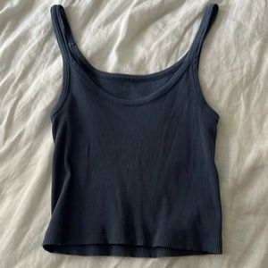 Brandy Melville Ribbed Tank in Blue
